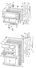 Part Location Diagram of WR71X1693 GE FRONT DOOR SHELF