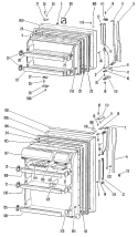 Section Diagram and Parts List for TBX18KFBR  General Electric Refrigerator