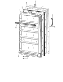 Section Diagram and Parts List for CA10DFB  General Electric Freezer