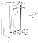 Section Diagram and Parts List for CA10DFB  General Electric Freezer