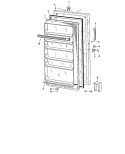 Section Diagram and Parts List for CA19DFB  General Electric Freezer