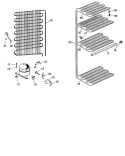 Section Diagram and Parts List for CA19DFB  General Electric Freezer