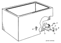 Section Diagram and Parts List for CB15DFB  General Electric Freezer