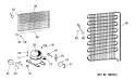 Section Diagram and Parts List for CAF16DFB  General Electric Freezer