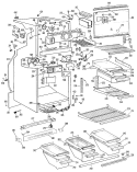 Part Location Diagram of WR38X1004 GE TRIM SHELF