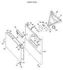 Part Location Diagram of WE10X0297 GE DOOR Assembly