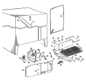 Section Diagram and Parts List for TFX20PFC  General Electric Refrigerator