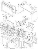 Section Diagram and Parts List for JHP60G*03  General Electric Microwave Oven Combo