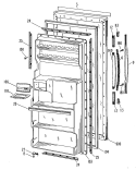 Part Location Diagram of WR78X7710 GE FF O.DOOR Right Hand (AD)