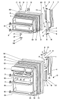 Section Diagram and Parts List for TBX18PGBR  General Electric Refrigerator
