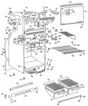 Section Diagram and Parts List for TBX18SGBL  General Electric Refrigerator