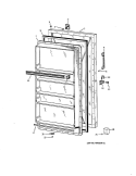 Section Diagram and Parts List for CAF16DGB  General Electric Freezer