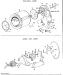 DRUM & DUCT ASSEMBLY Diagram and Parts List for DDG5380GAL  General Electric Dryer