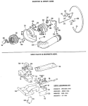 BLOWER & DRIVE ASM. Diagram and Parts List for DDG9280GAL  General Electric Dryer