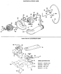 BLOWER & DRIVE ASM. Diagram and Parts List for DDG9280DFL  General Electric Dryer