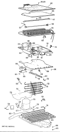 Section Diagram and Parts List for TBF16XGBR  General Electric Refrigerator