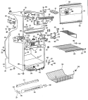 Section Diagram and Parts List for TBX18LGBR  General Electric Refrigerator