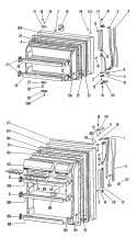 Section Diagram and Parts List for TBX20DGRR  General Electric Refrigerator