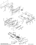 Part Location Diagram of WB56X1687 GE PANEL-OVEN DOOR-WHITE
