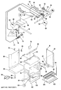 Part Location Diagram of WZ08X0001 GE NUT 6-32 TERM. BLOCK Mounting