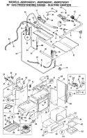 30" GAS FREESTANDING RANGE - ELECTRIC IGNITION Diagram and Parts List for JGBP26GEH1  General Electric Range