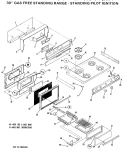 Part Location Diagram of WB01X0725 GE USE GEH WB1X725