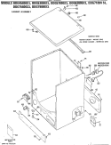 Section Diagram and Parts List for DDG4580GCL  General Electric Dryer