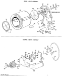 DRUM & DUCT ASSEMBLY Diagram and Parts List for DDG4580GCL  General Electric Dryer