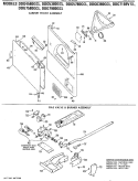 CABINET FRONT ASSEMBLY Diagram and Parts List for DDG4580GCL  General Electric Dryer