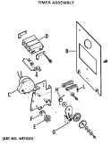 TIMER ASSEMBLY Diagram and Parts List for DDC4498AFL  General Electric Dryer