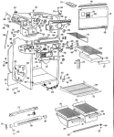 Section Diagram and Parts List for TBX18AGRR  General Electric Refrigerator