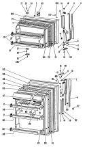Section Diagram and Parts List for TBX18KGRR  General Electric Refrigerator