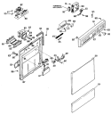 Section Diagram and Parts List for GSC702-06  General Electric Dishwasher