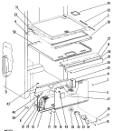 Section Diagram and Parts List for TCX20ZGB  General Electric Refrigerator