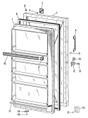 Section Diagram and Parts List for CAF16DJB  General Electric Freezer