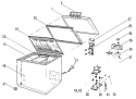 Part Location Diagram of WR77X5639 GE INNER LID PANEL (CB5)