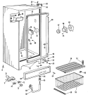 Section Diagram and Parts List for CA21DJC  General Electric Freezer