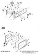 BOTH DOORS Diagram and Parts List for JGKC16GEH2  General Electric Range