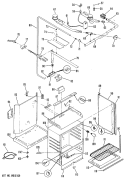 Section Diagram and Parts List for JGBS16GEH2  General Electric Range
