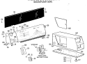 BACKSPLASH ASM. Diagram and Parts List for DDC5000FAL  General Electric Dryer
