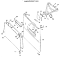 CABINET FRONT ASM. Diagram and Parts List for DDC5000FAL  General Electric Dryer