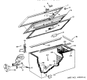 Section Diagram and Parts List for CB20DFC  General Electric Freezer
