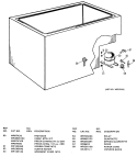 Section Diagram and Parts List for CB25DFC  General Electric Freezer