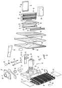 Section Diagram and Parts List for TBX18PHBR  General Electric Refrigerator