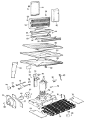Section Diagram and Parts List for TBX19THBR  General Electric Refrigerator