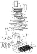Section Diagram and Parts List for TBX20DHBR  General Electric Refrigerator