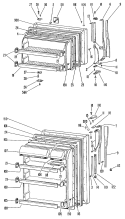 Section Diagram and Parts List for TBX20PHBR  General Electric Refrigerator