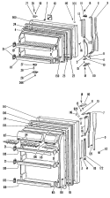 Section Diagram and Parts List for TBX20PGRR  General Electric Refrigerator