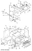 Section Diagram and Parts List for JGBS16EH2  General Electric Range