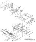 Section Diagram and Parts List for JGBS16PH2  General Electric Range